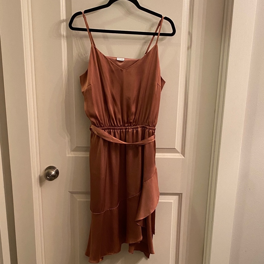 Chic Tan High Low Dress